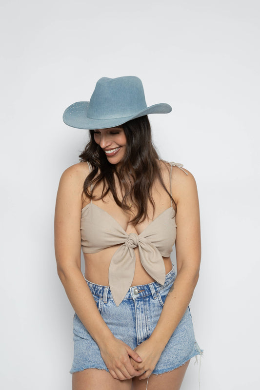 WESTERN Glitter Embellished Denim cowboy