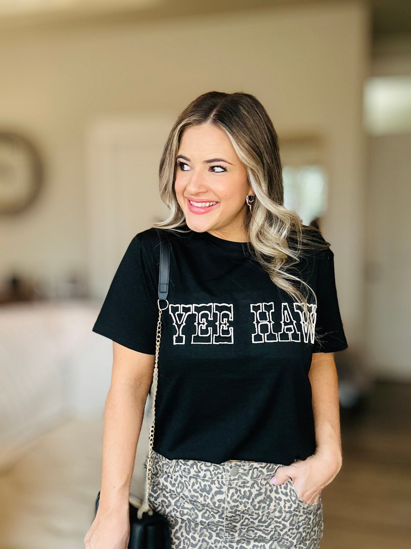 Yee Haw Embroidered Tee