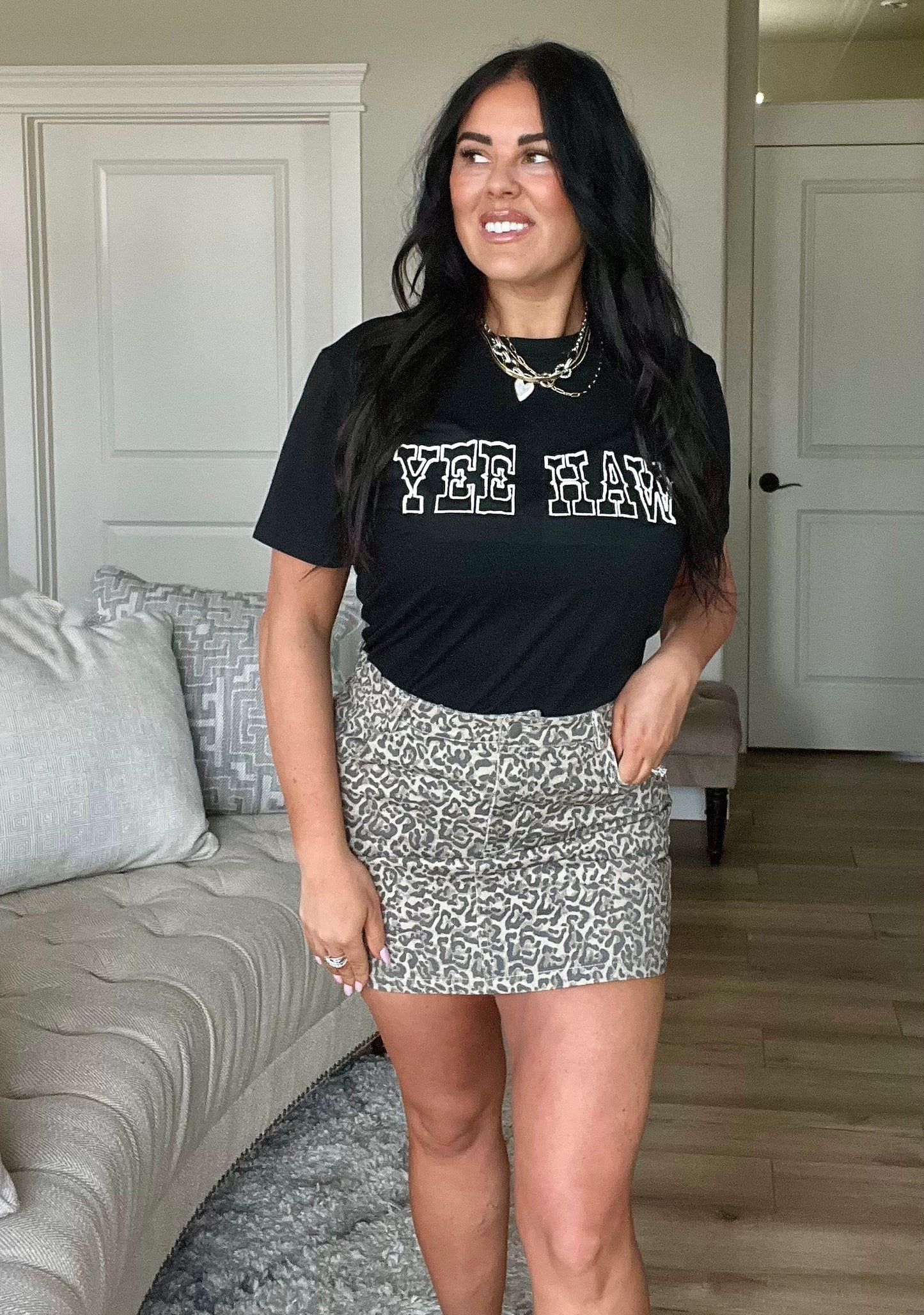 Yee Haw Embroidered Tee