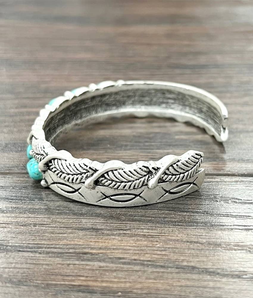 Emmeshed Turquoise Cuff Bracelet