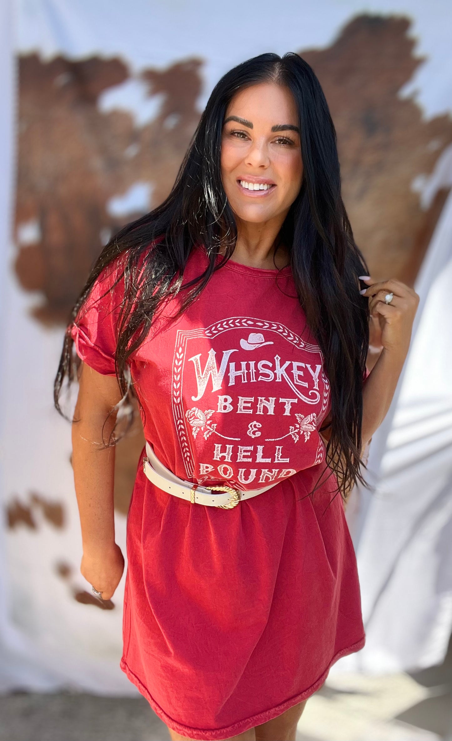 WHISKEY BENT MINERAL GRAPHIC DRESS