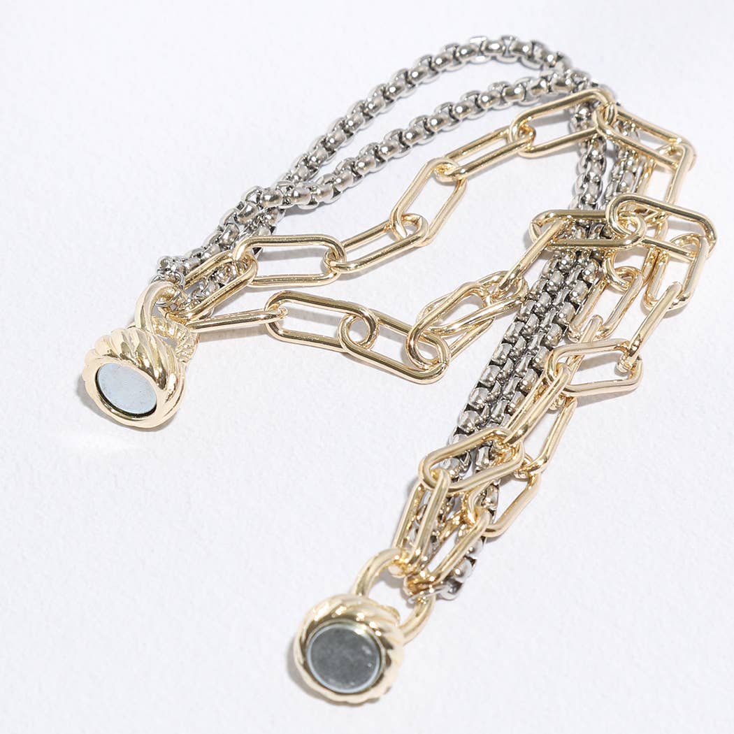 Jacquline Luxe Multi Chain Link Bracelet