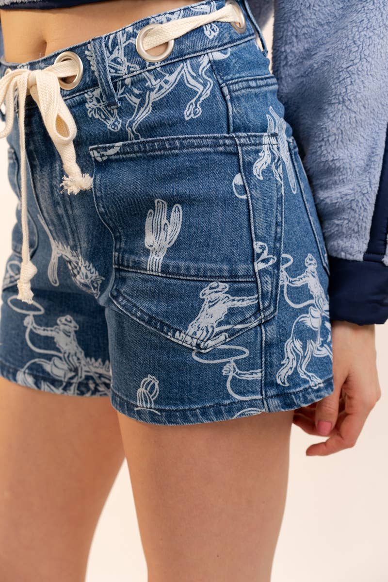 Ranch Girl Denim Shorts
