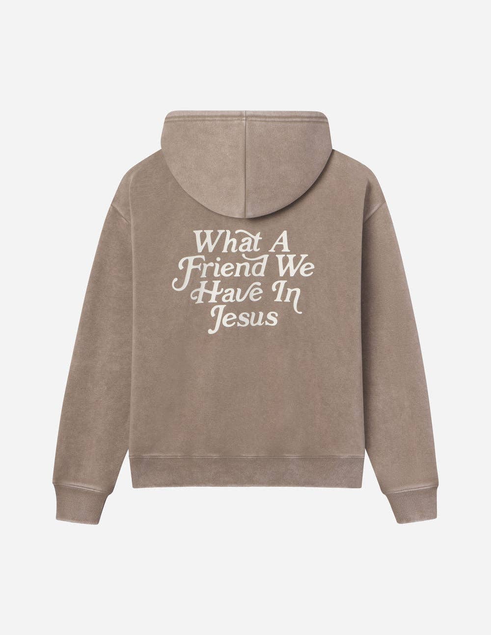 What a Friend in Jesus Brown Hoodie