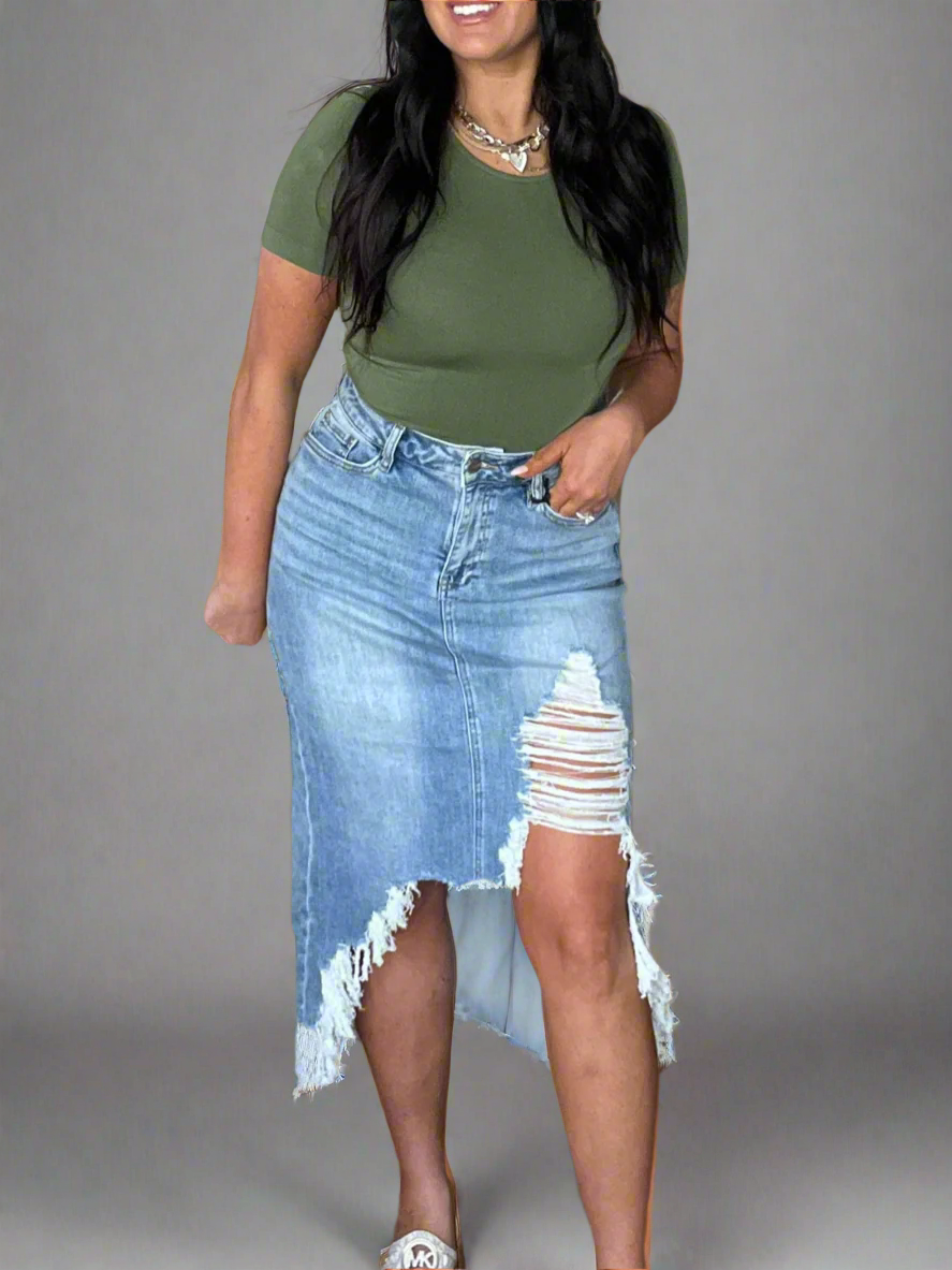 Peyton HIGH WAISTED MIDI SKIRT