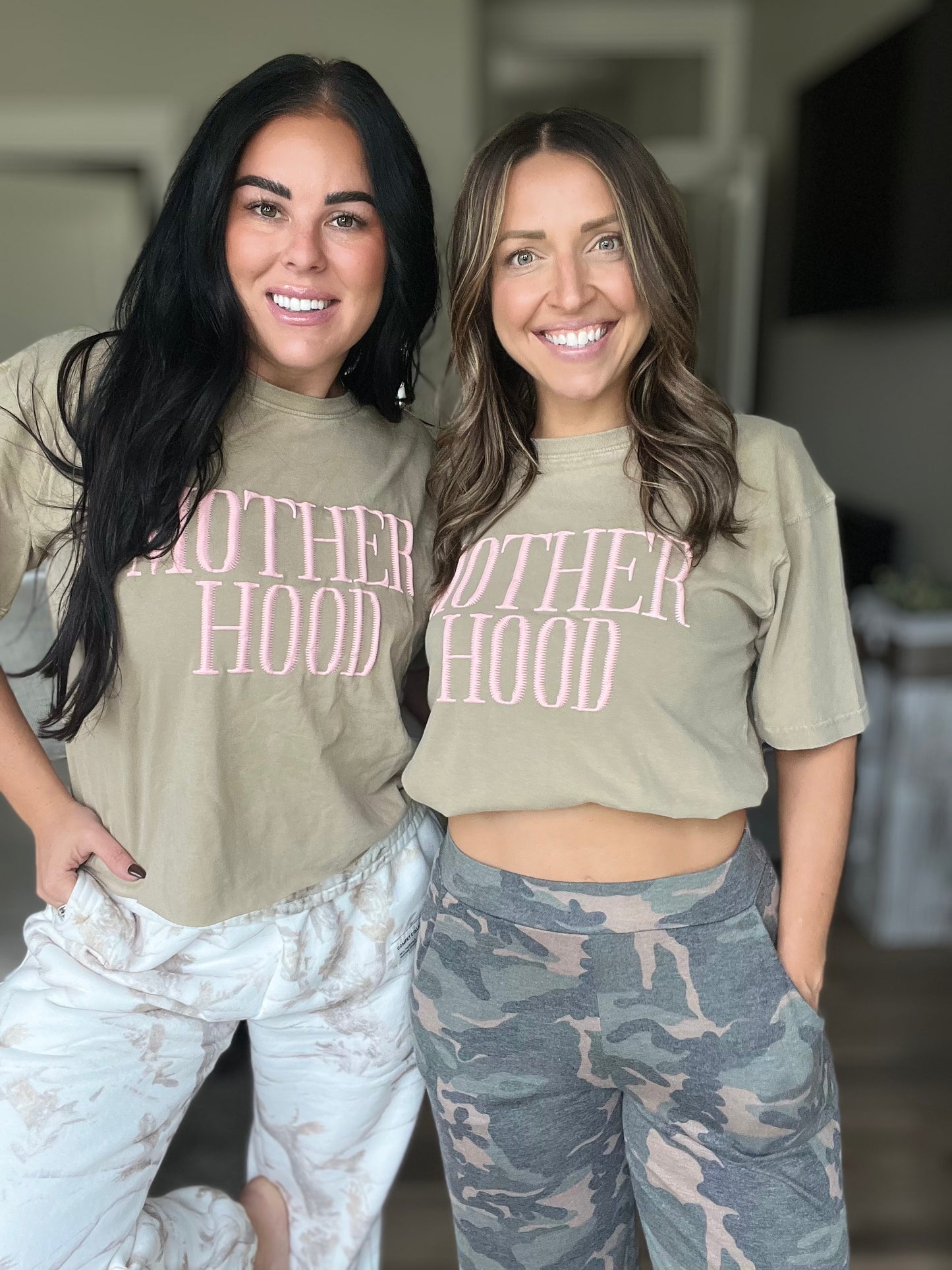 Camo Print Split Side Ankle Tie Lounge Pant