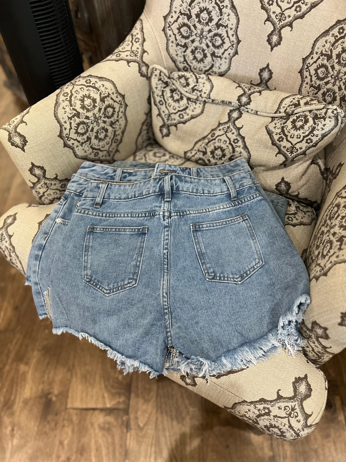 Daisy Duke Rhinestone Jean Shorts