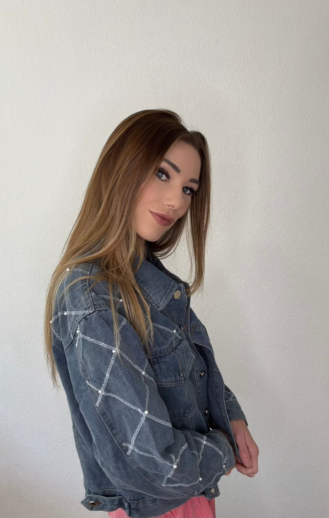 Denim Pearl Jacket