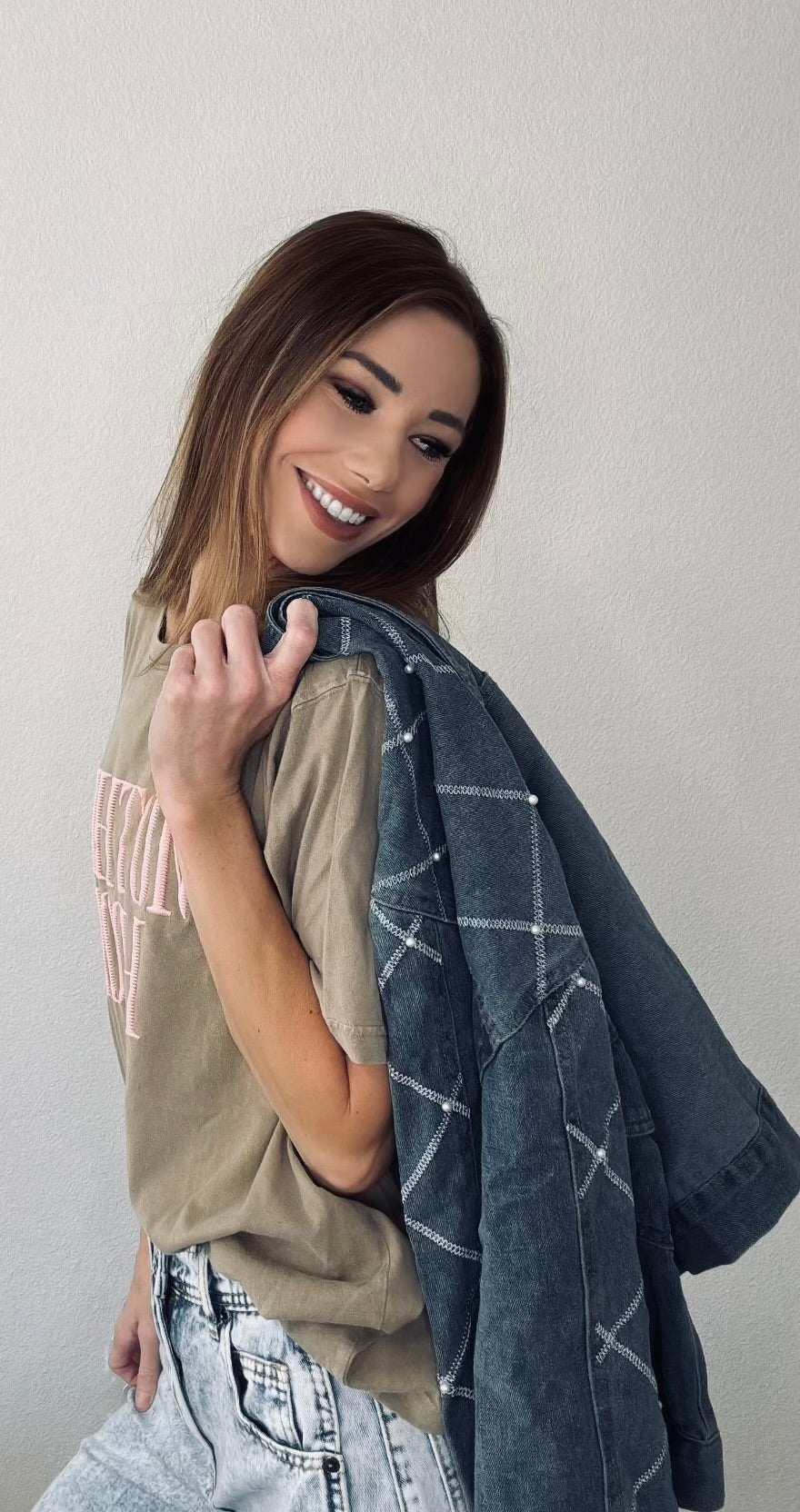 Denim Pearl Jacket