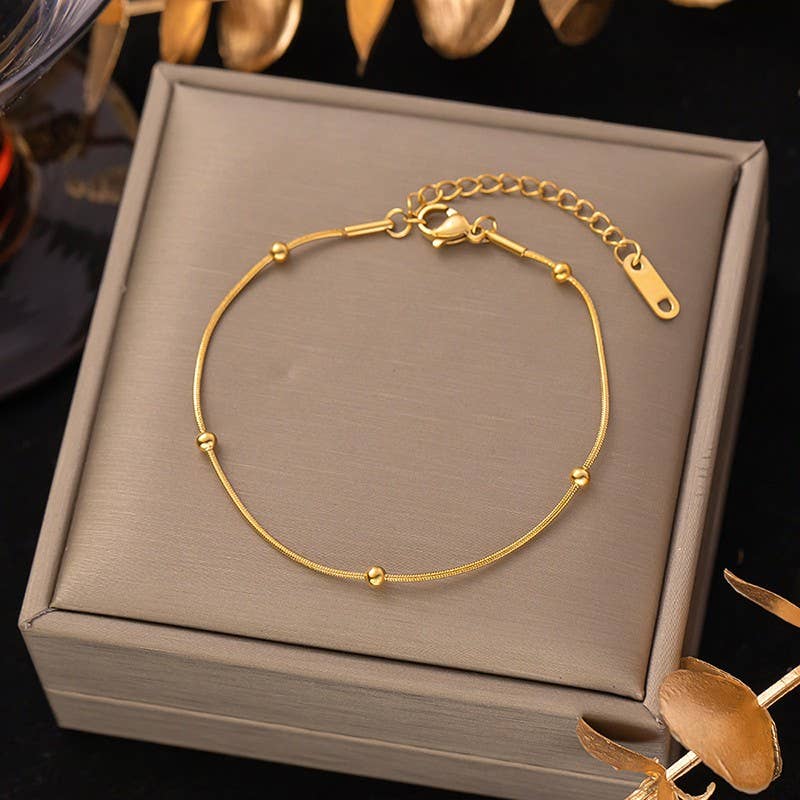 STAINLESS STEEL WATERPROOF TARNISH FREE BRACELET