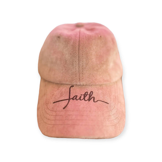 Suede Baseball Hat | Burnt Hat | Faith