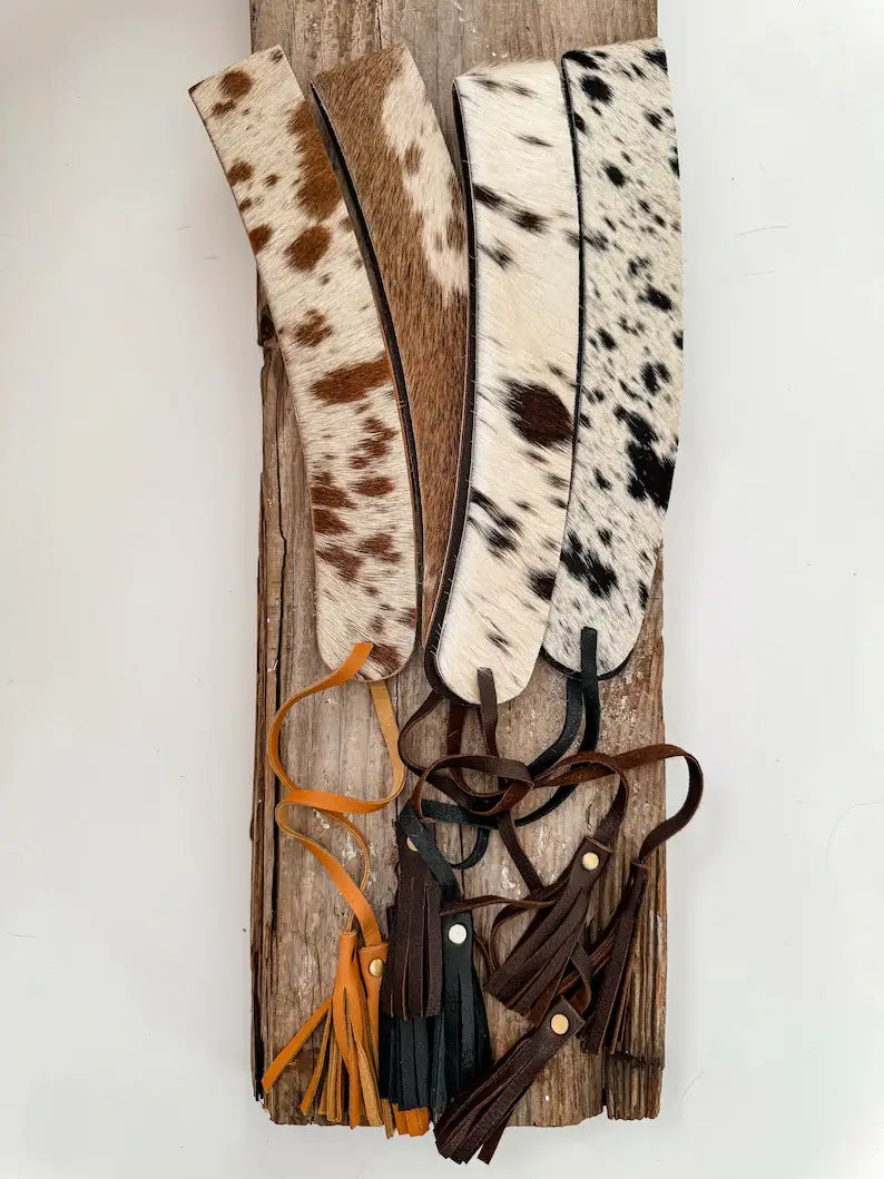COWHIDE HAT BAND Leather Hat Band leather ties