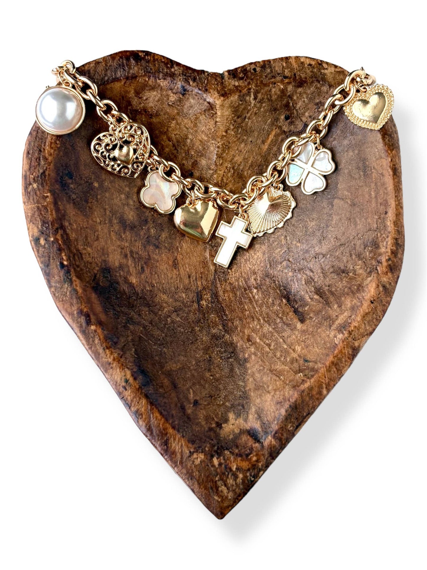 Multi Charm Dangle Bracelet