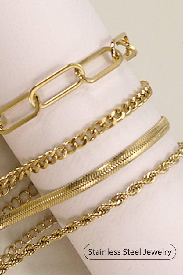 STAINLESS STEEL WATERPROOF TARNISH FREE BRACELET