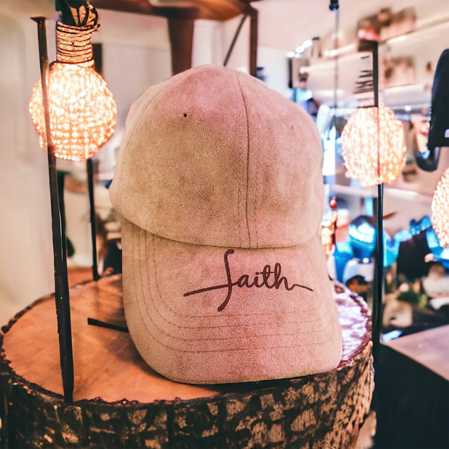 Suede Baseball Hat | Burnt Hat | Faith