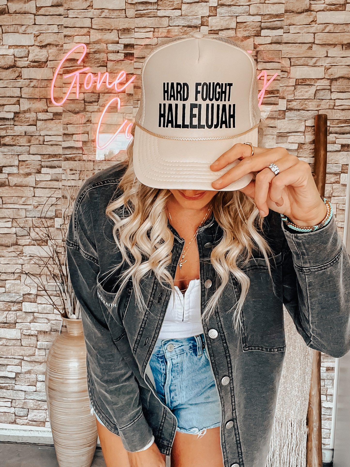 Hard Fought Hallelujah Trucker Hat