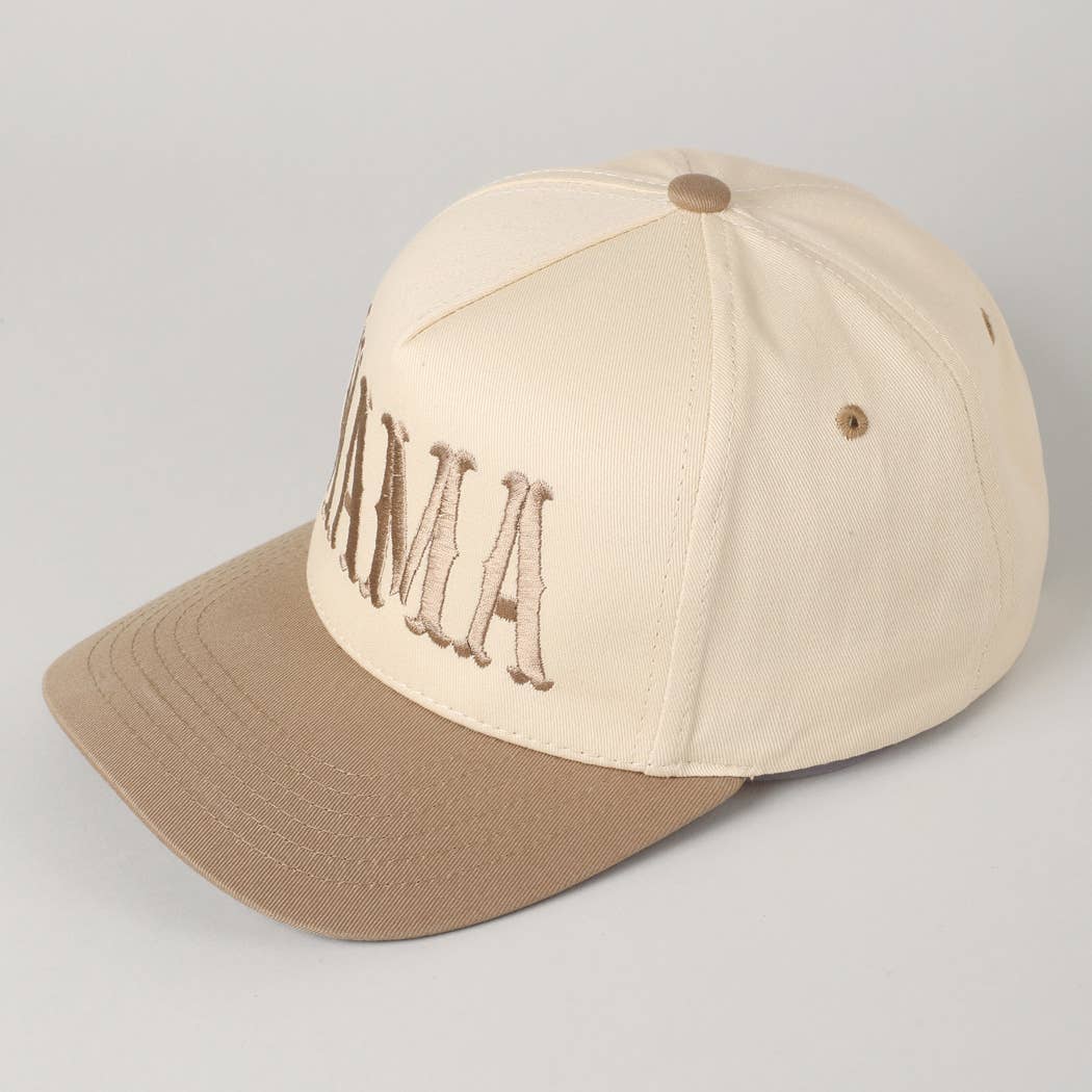 MAMA Typographic Design Embroidery Cap