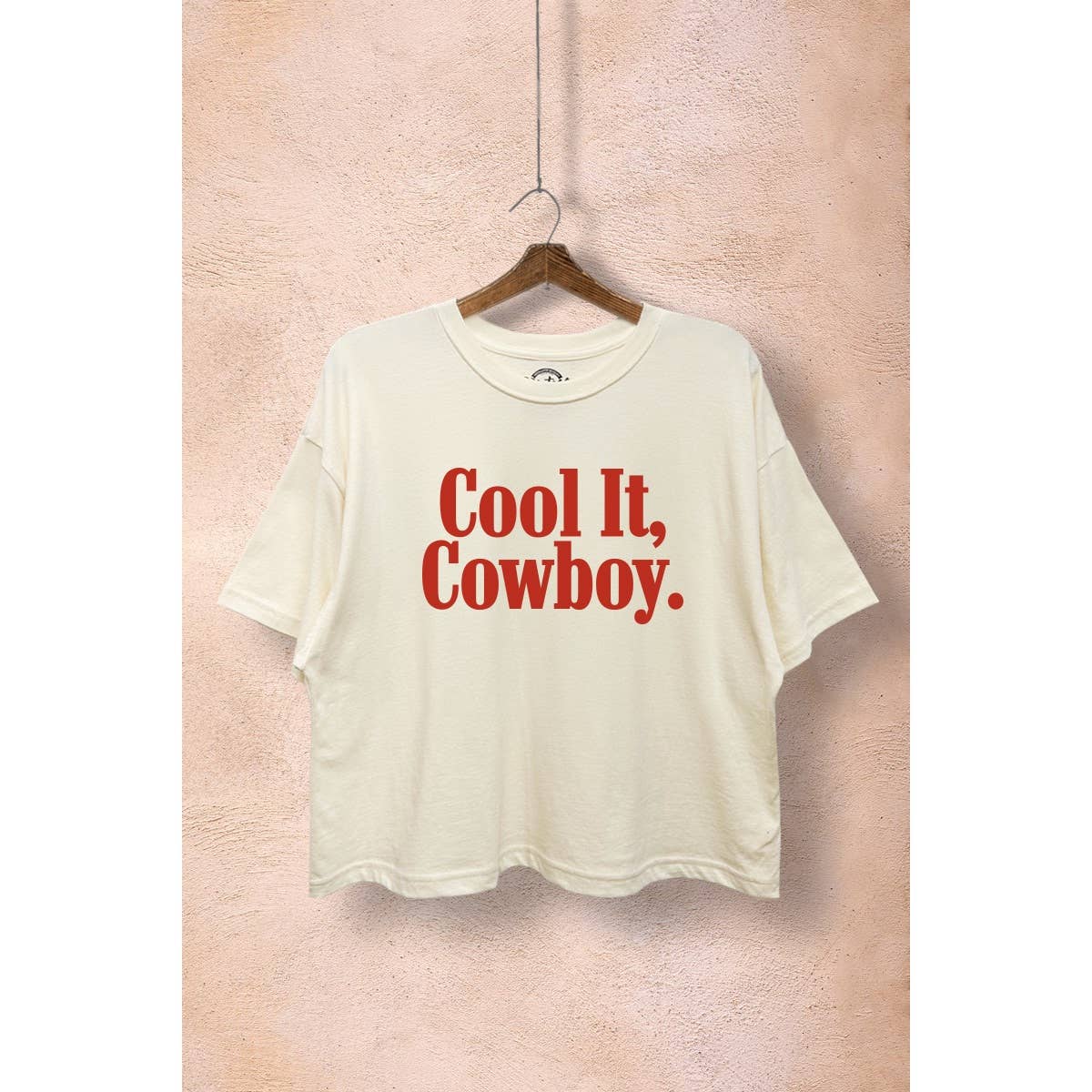 COOL IT COWBOY GRAPHIC CROP