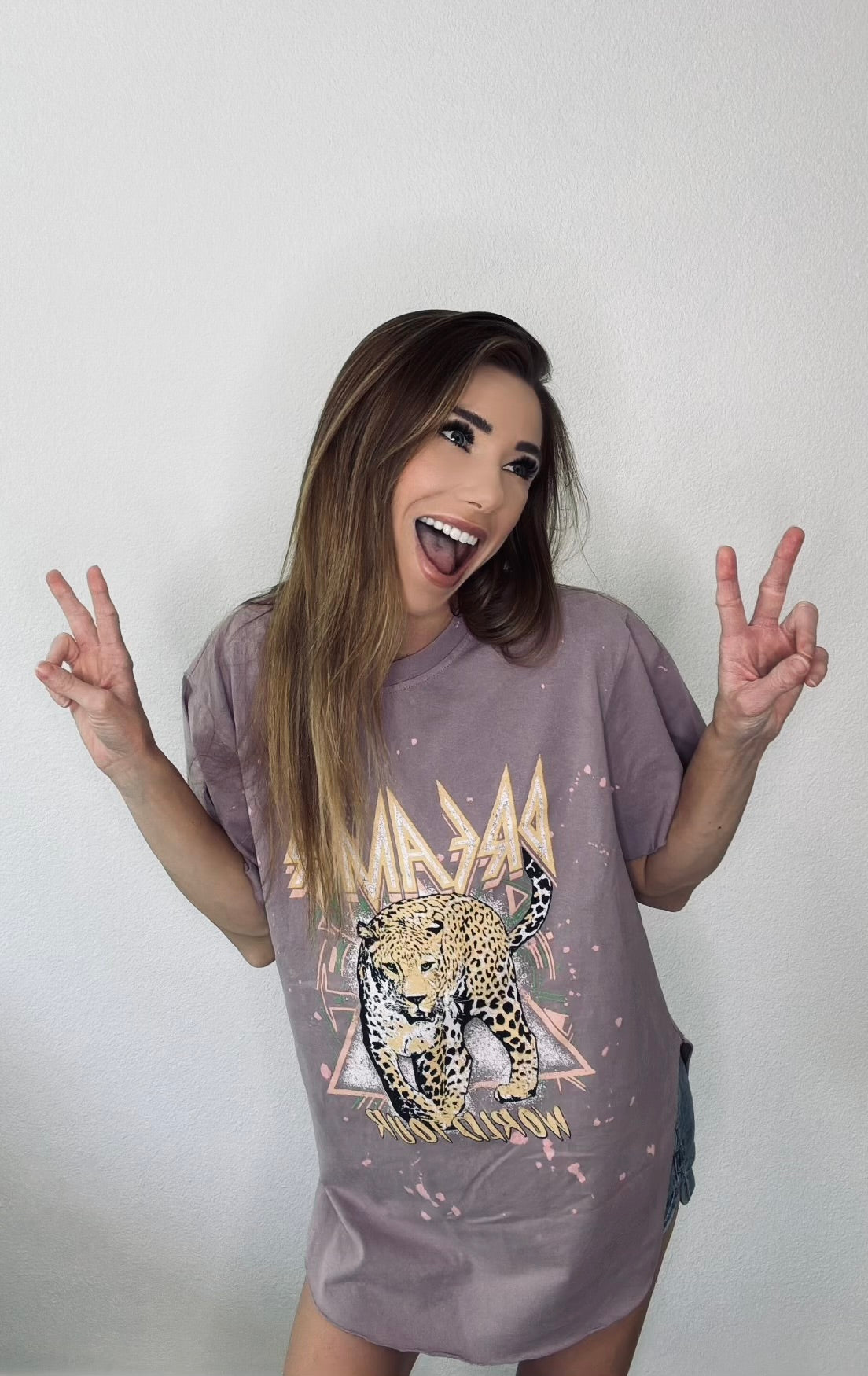 Dreamer World Tour Cheetah Graphic Tee