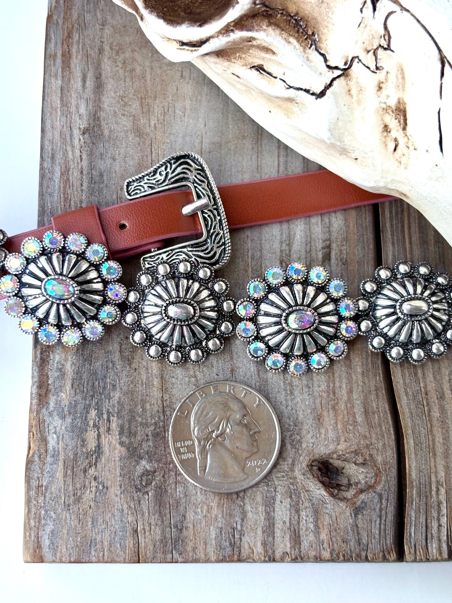 Western Style Concho Adjustable Hat Band