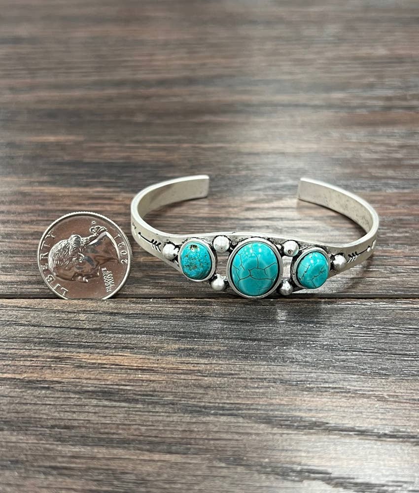 Megan Turquoise Cuff Bracelet