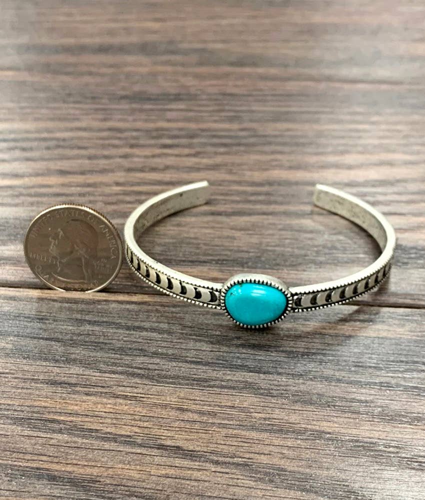 Zoe Turquoise Cuff Bracelet