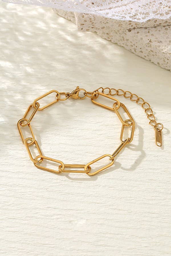 STAINLESS STEEL WATERPROOF TARNISH FREE BRACELET