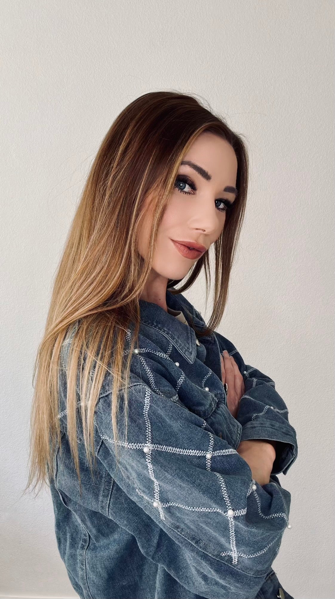 Denim Pearl Jacket