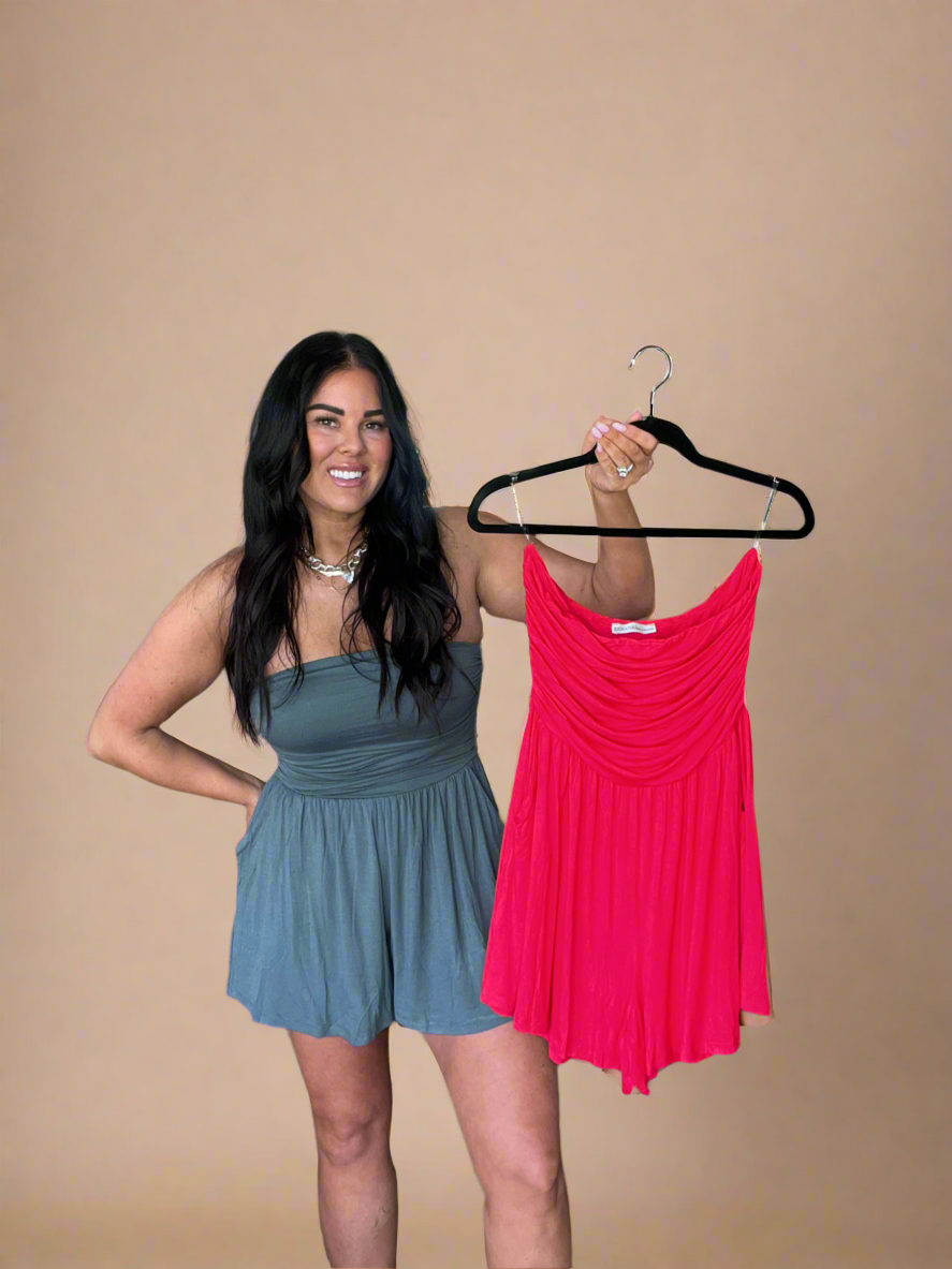 Double Layered Butter Tube Romper