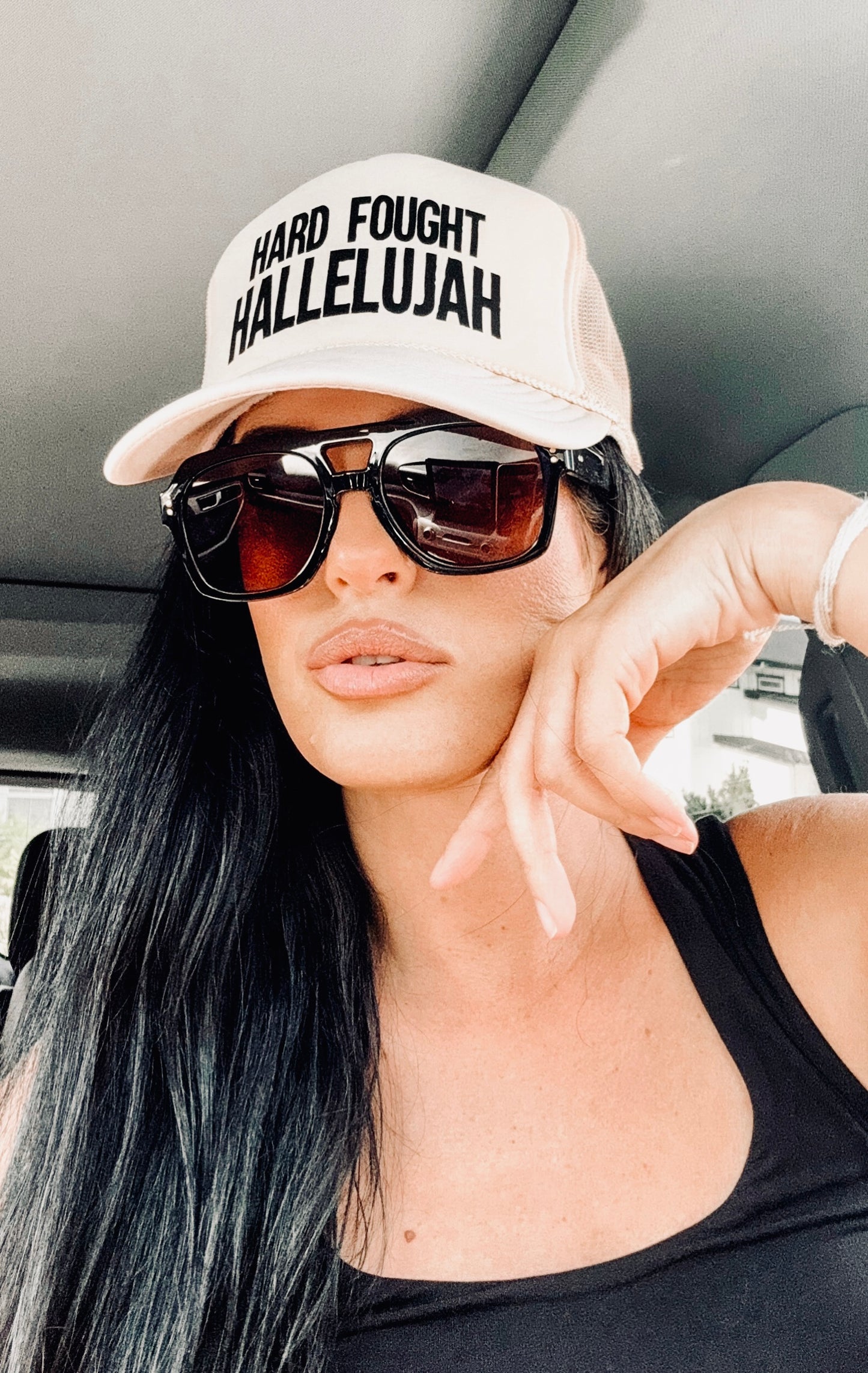Hard Fought Hallelujah Trucker Hat