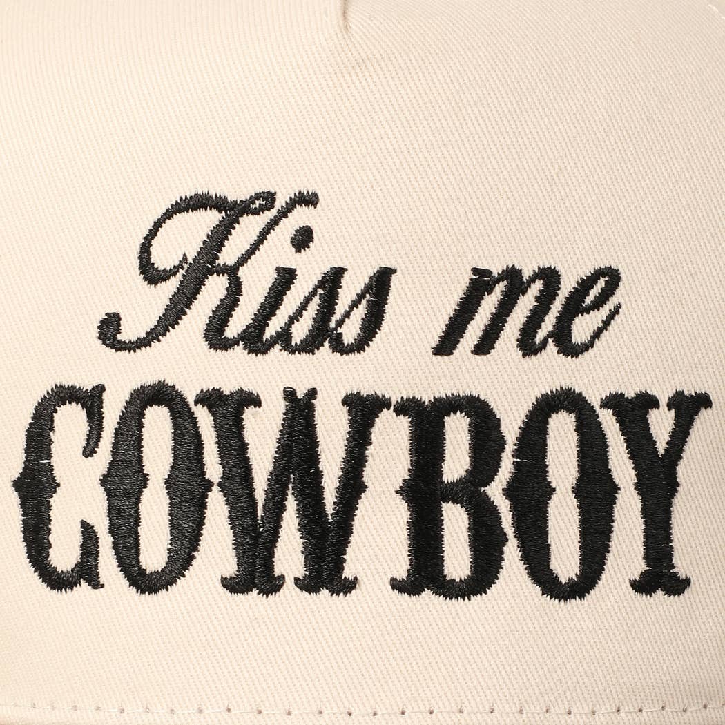 Kiss Me Cowboy Embroidery Realtree Two-Tone Cap