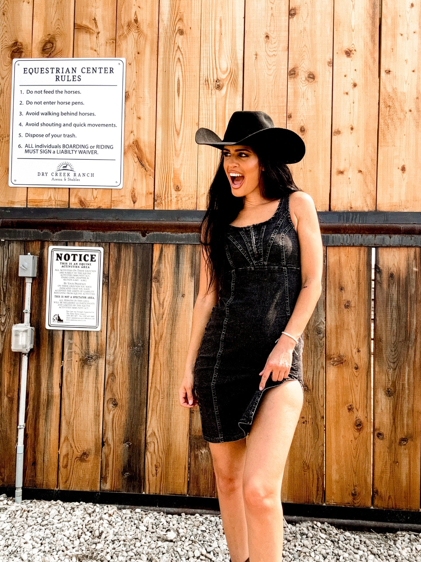 Lexi Slim Split Denim Dress