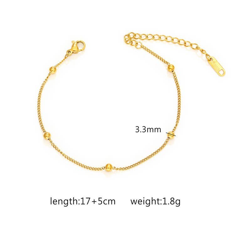 STAINLESS STEEL WATERPROOF TARNISH FREE BRACELET