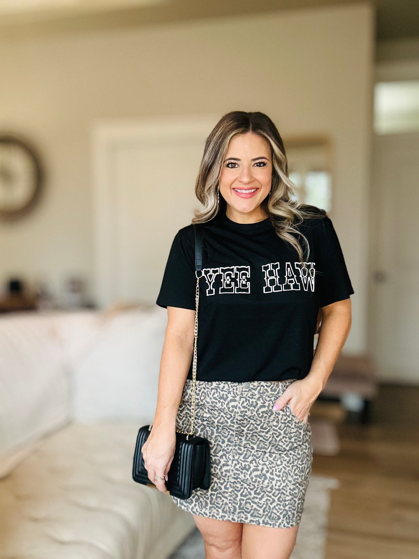 Yee Haw Embroidered Tee