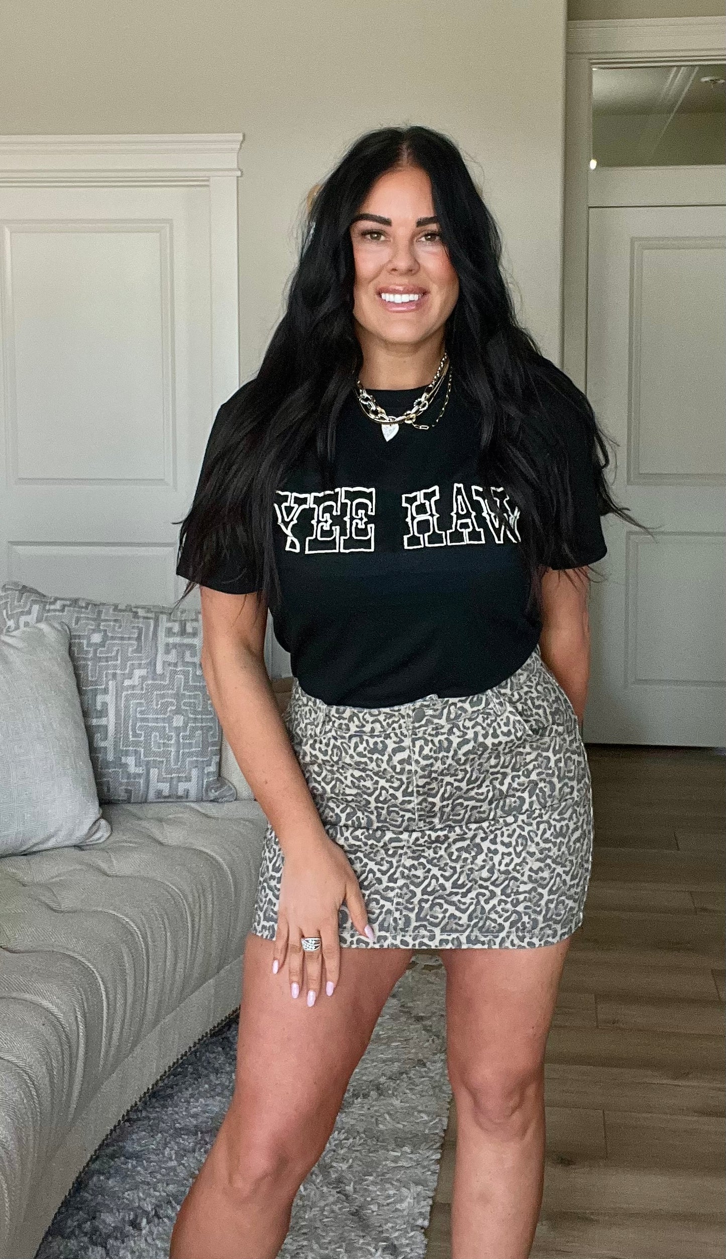 Yee Haw Embroidered Tee