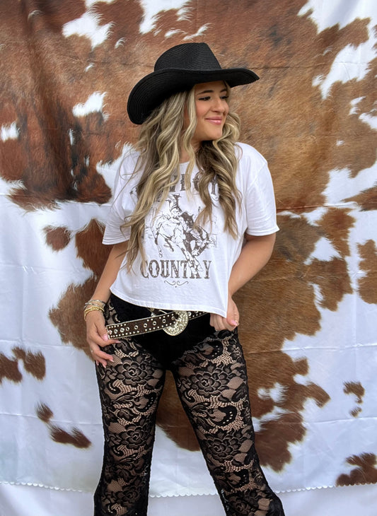 Pretty Woman Lace Elastic Pants