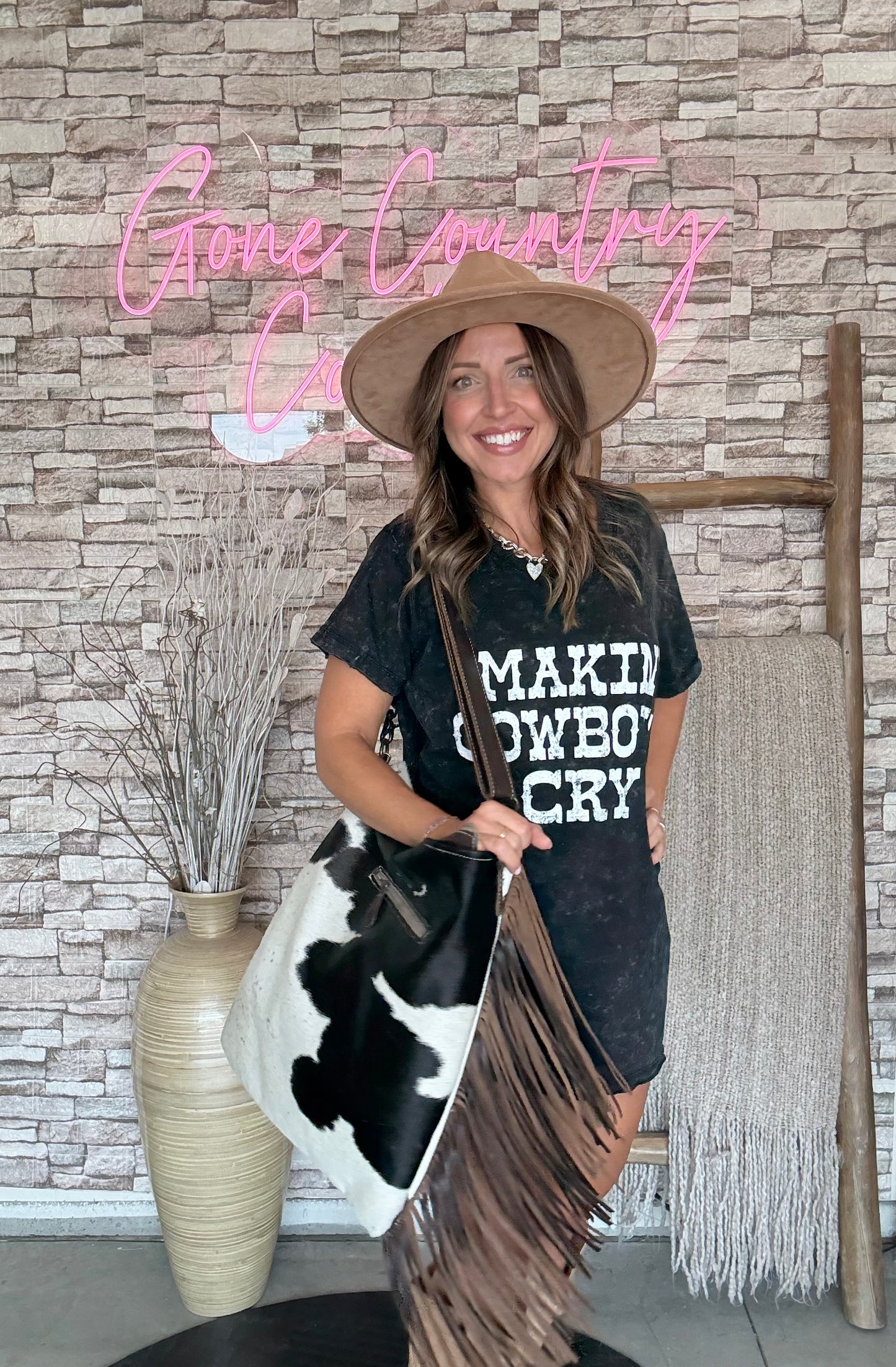 Makin Cowboys Cry Graphic Tunic