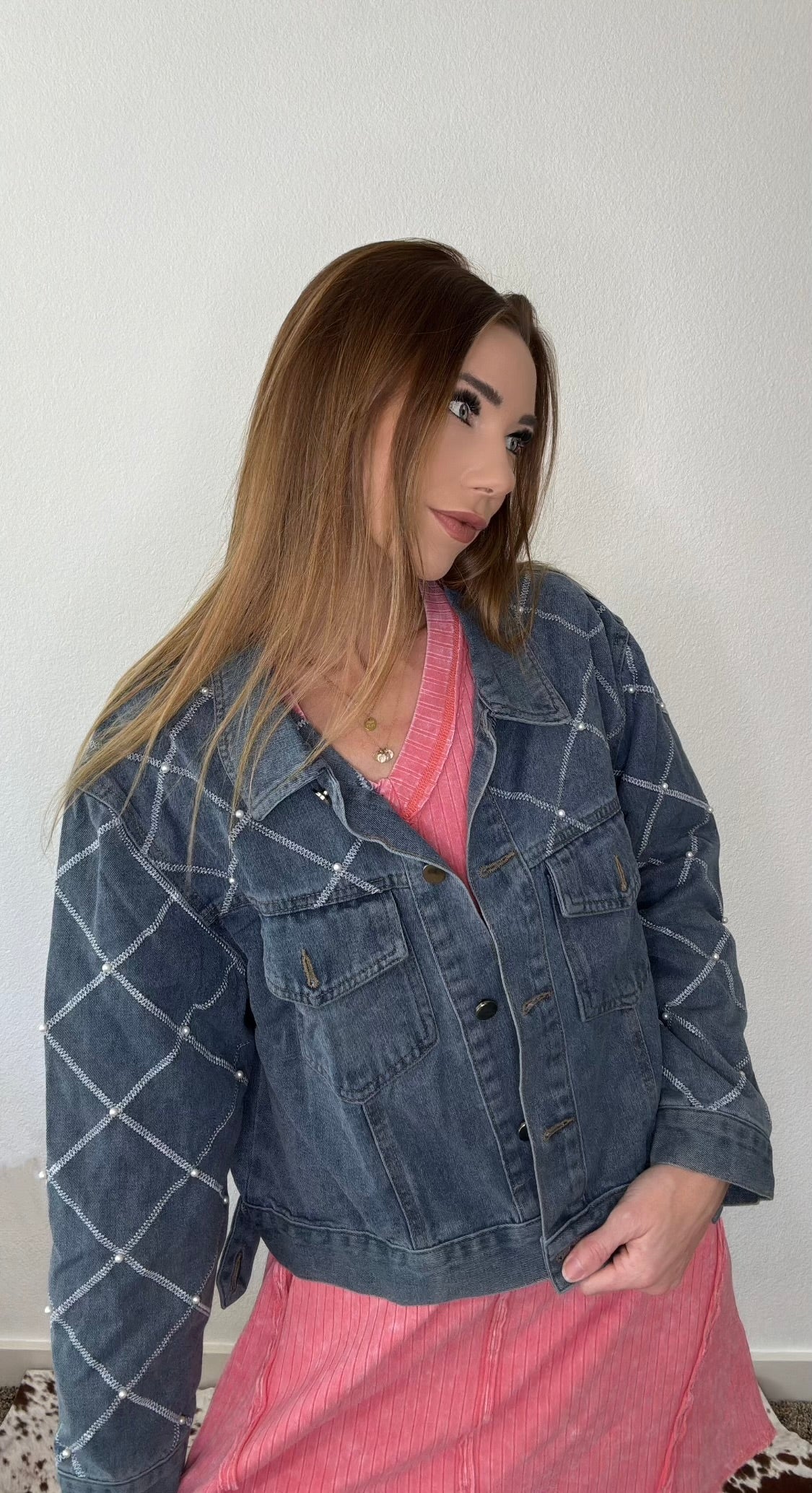 Denim Pearl Jacket