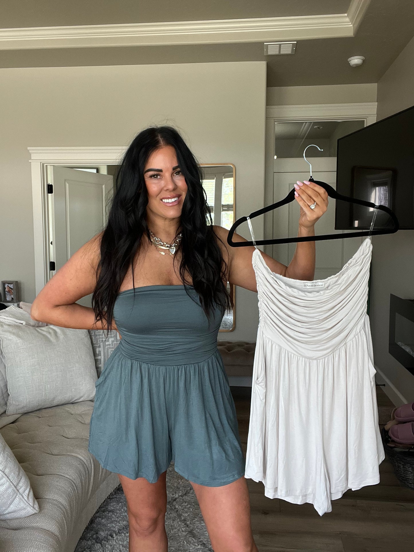 Double Layered Butter Tube Romper