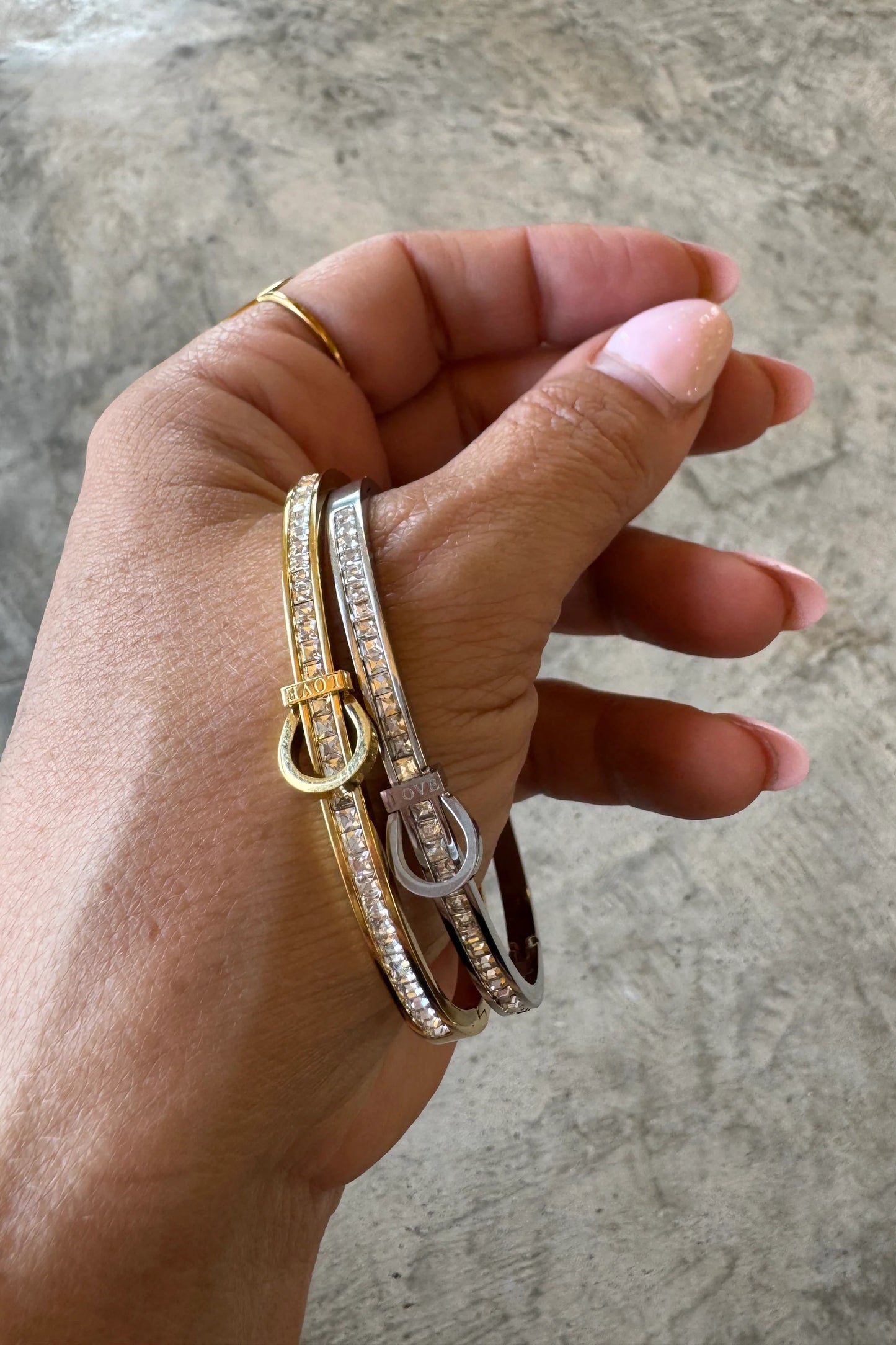 Blakeley Silver Belt Bangle Bracelet