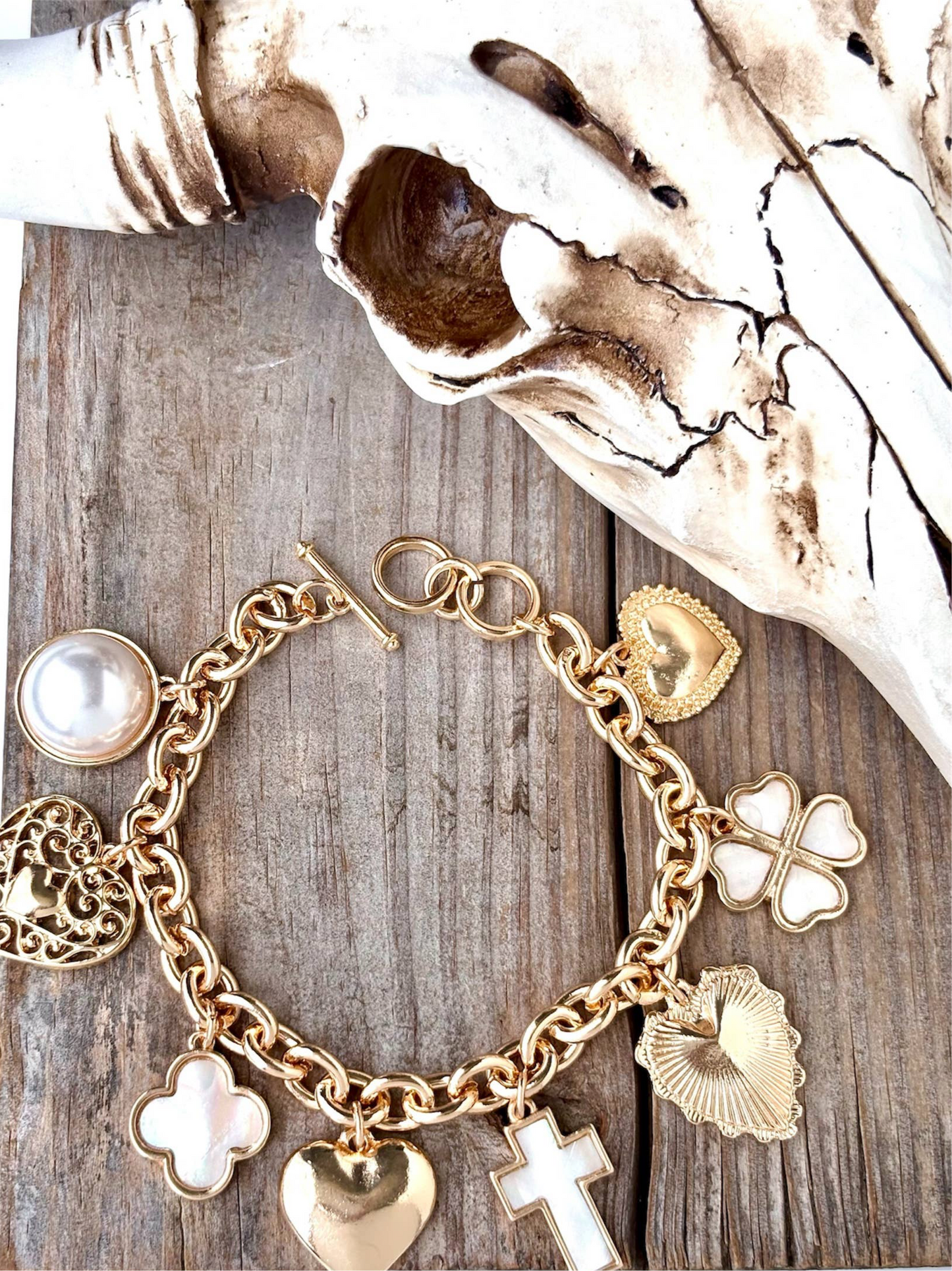 Multi Charm Dangle Bracelet