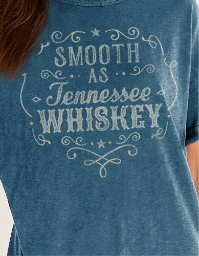 SMOOTH AS WHISKEY MINERAL GRAPHIC DRESS