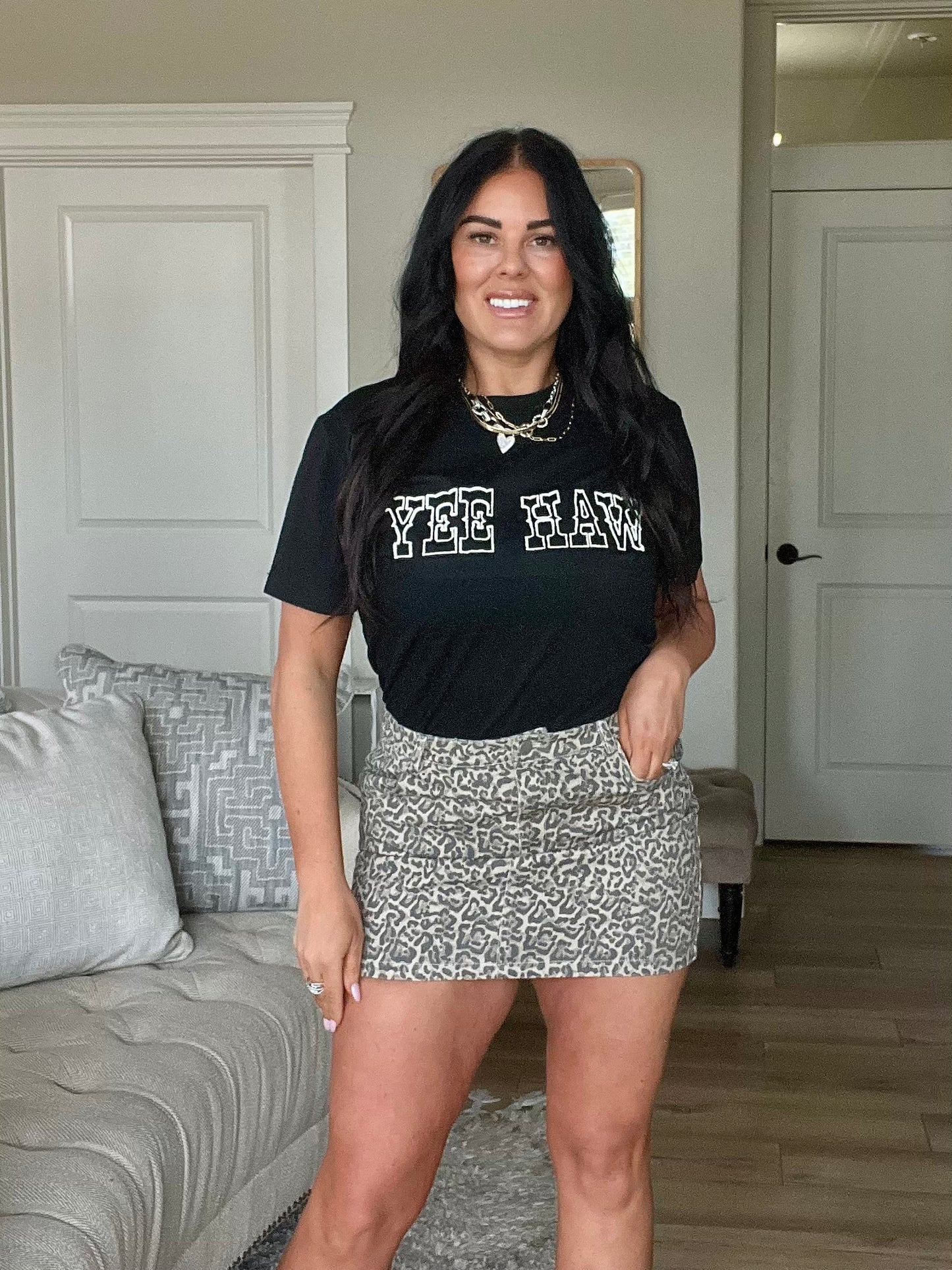 Yee Haw Embroidered Tee