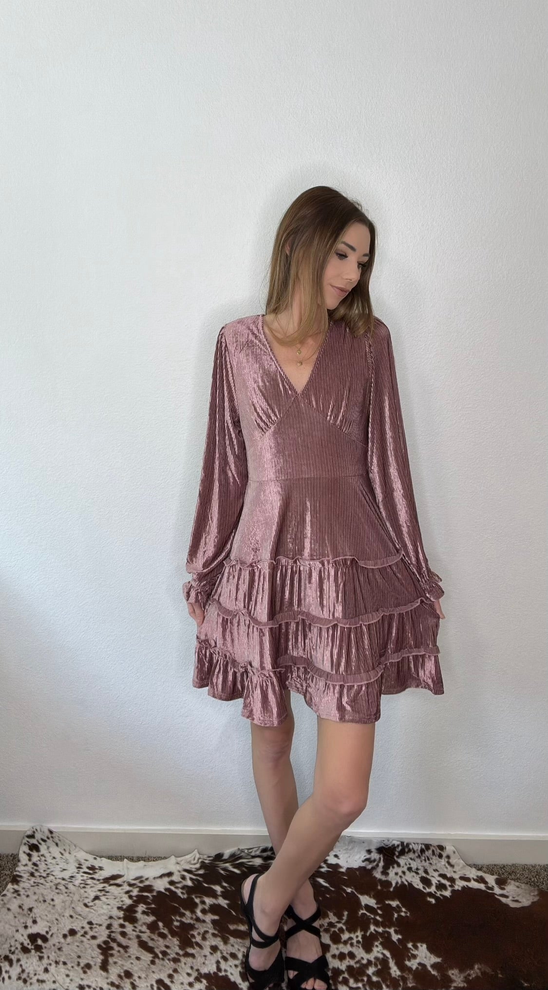 Allie Velvet Holiday Mini Dress