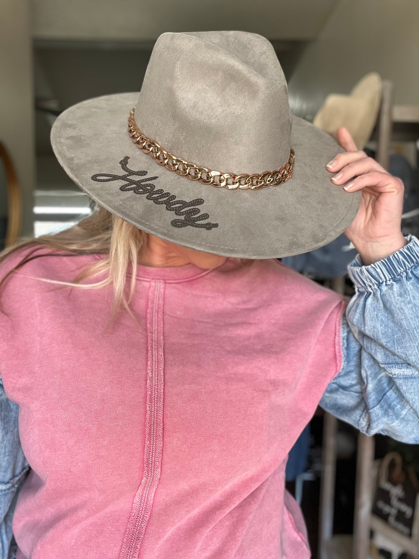 Howdy Western Burnt Hat