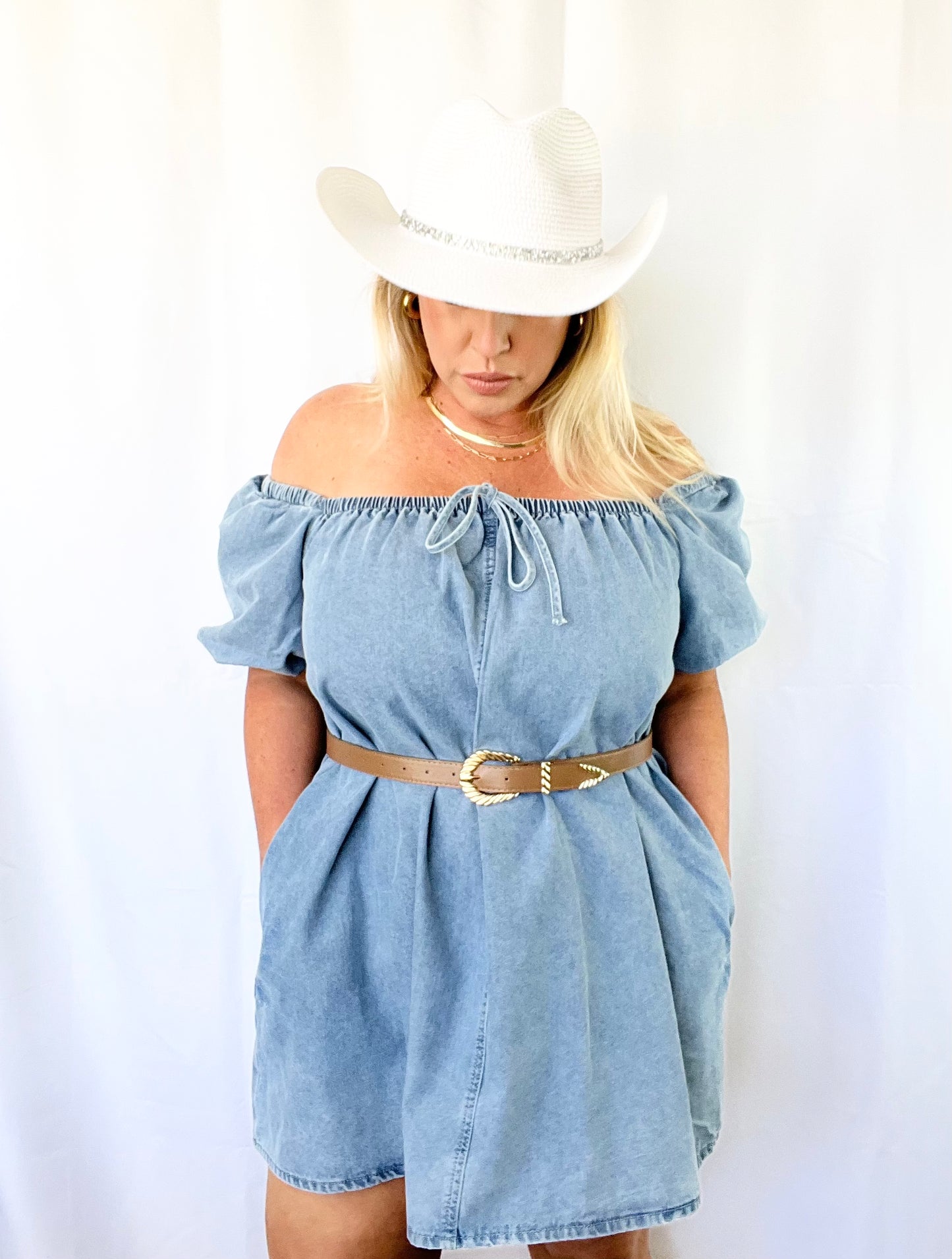 Denim Oversized Babydoll Dress