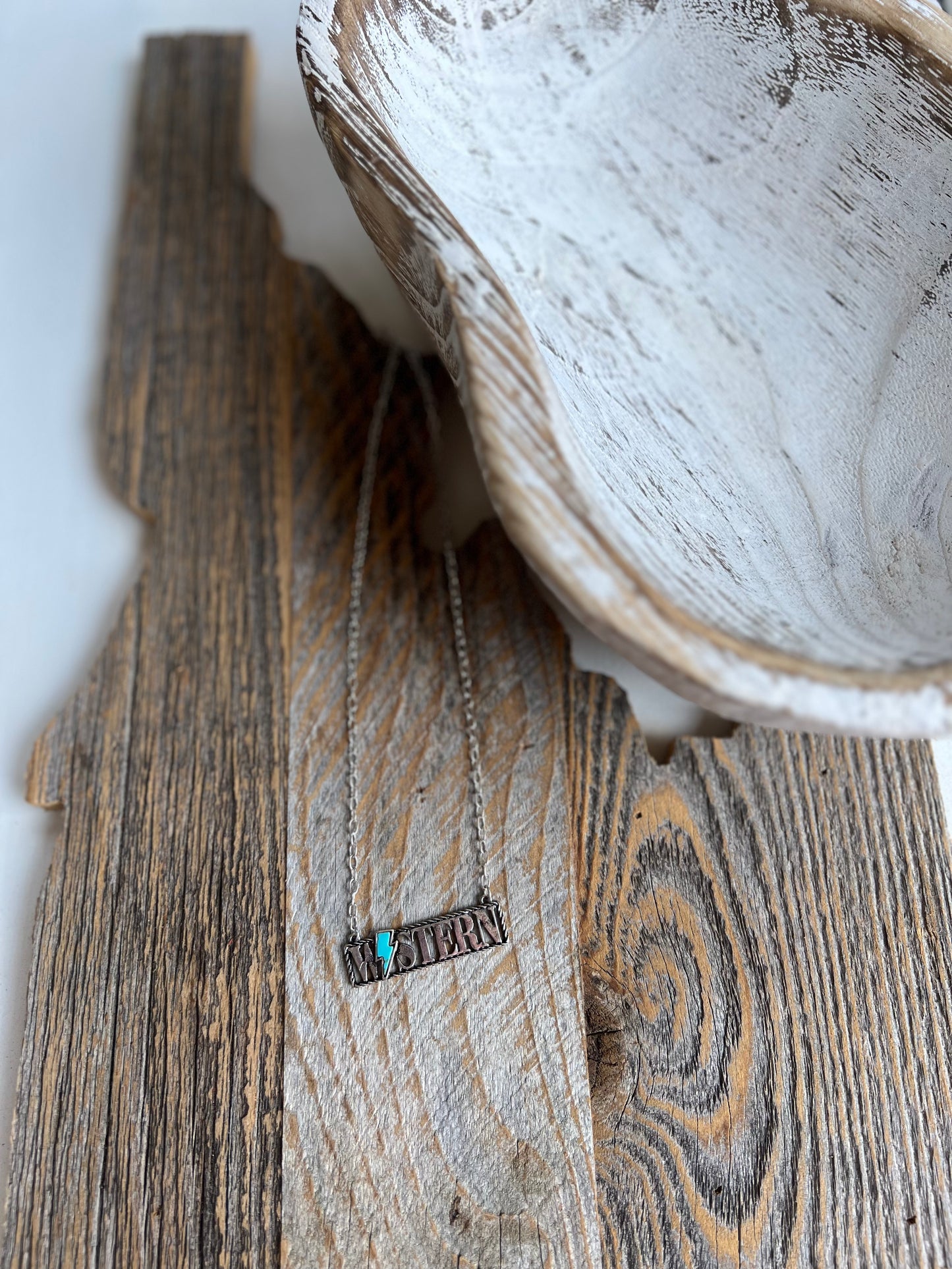 Western Thunderbolt Necklace