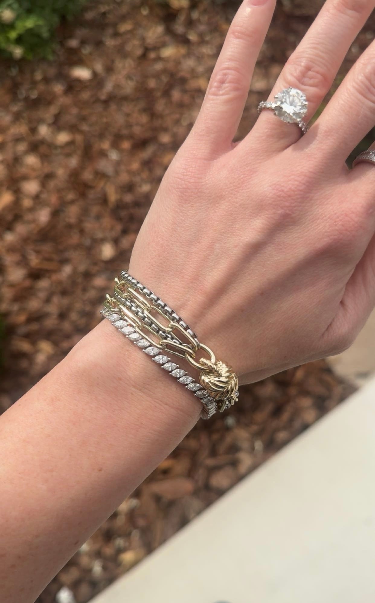 Jacquline Luxe Multi Chain Link Bracelet