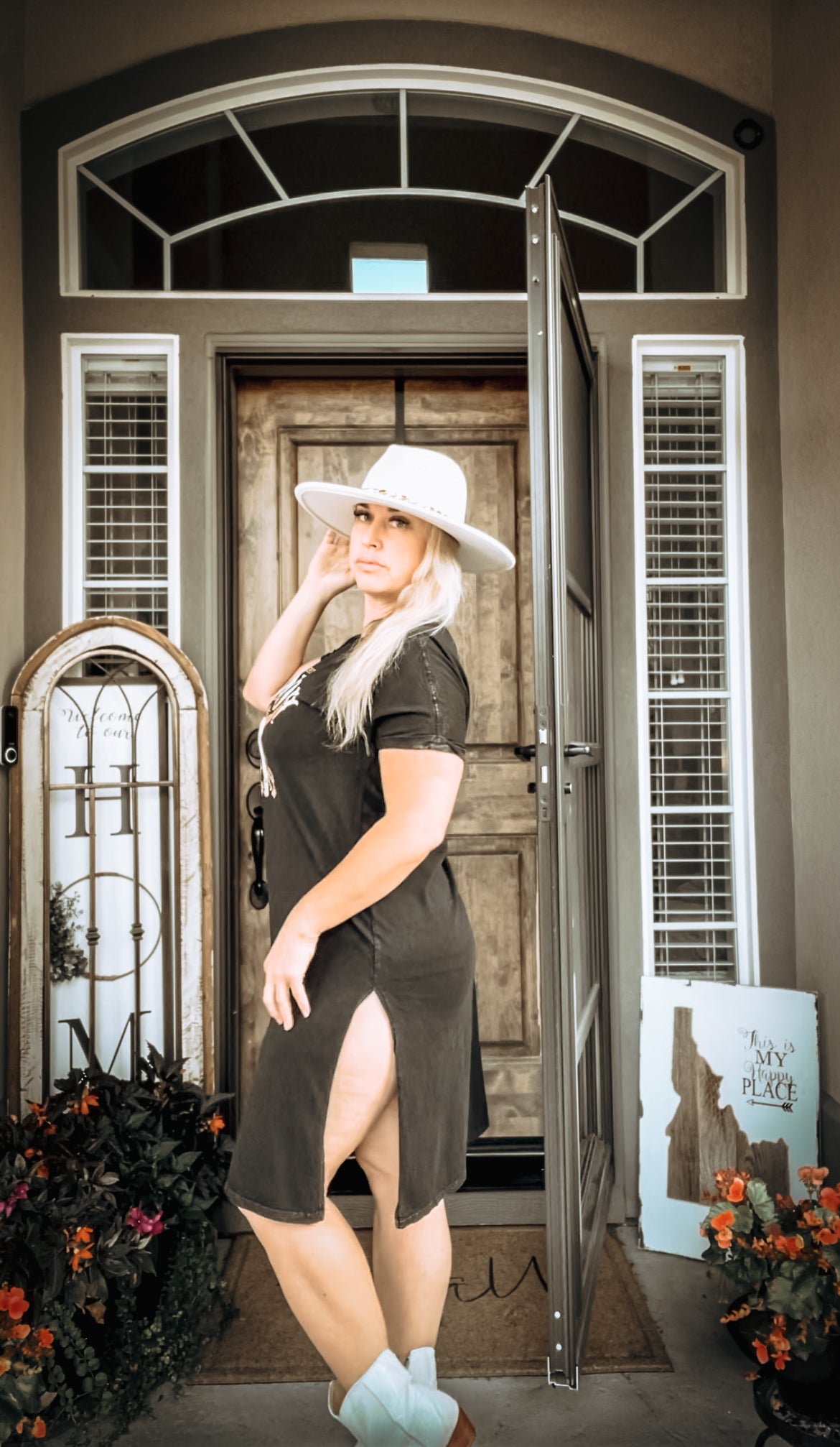 American Cowboy Graphic Tee Dress