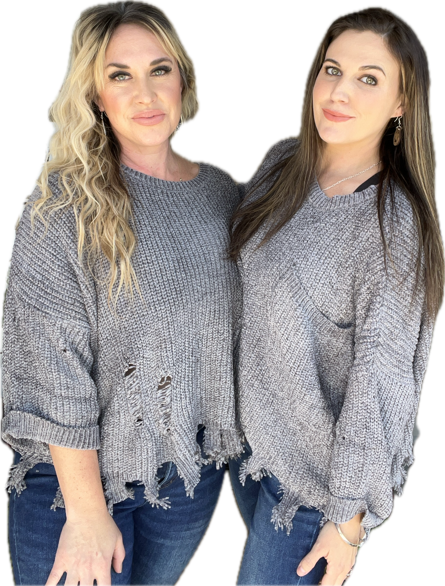 Ripped Raw Oversized Pullover